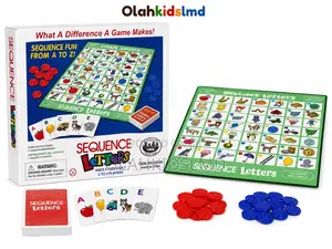 Sequence Letters Board Game – Alphabet Learning Game for Kids Ages 4-7