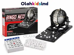 Bingo Neo Bingo Machine – Complete Bingo Game Set With 80 Balls