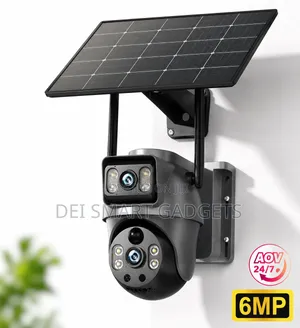 4G Dual Lens Solar PTZ Camera V380Max +Free Registered Sim Card