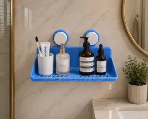 Wall-Mounted Cosmetics Rack