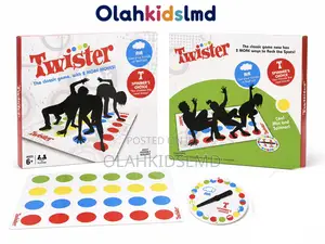 Twister Classic Family Game – Fun Floor Game With 2 Extra Moves, Ages