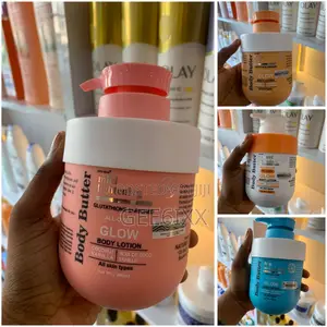 Body Butter Glow Lotion 400ml Vitamin C Kojic Glutathione Lactic
