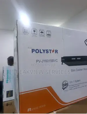 Polystar 60cm Cooker Hood Pv-Jy6015bvc - Black Finish