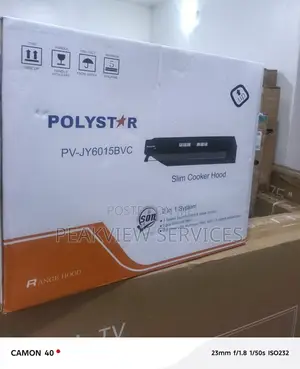 Polystar 60cm Slim Range Hood Pv-Jy6015bvc With Washable Filters