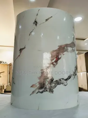 Glossy White Calacatta PVC Marble Sheet