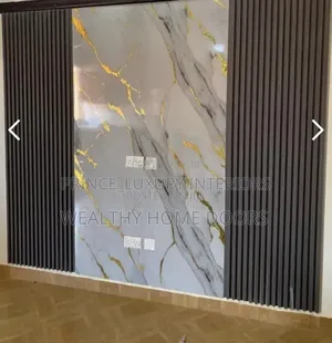 Glossy White Calacatta PVC Marble Sheet