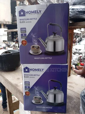 Homely 5l Stainless Steel Whistling Kettle (Electric) 1500w.