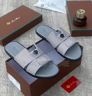 Original Loro Piana Leather Slippers