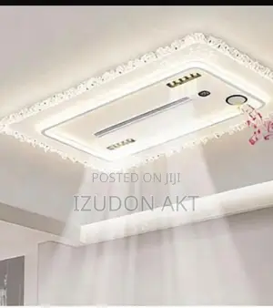 Led Light Ceiling Fitting With Fan and Bluetooth Speaker Mp3