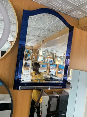 Plain Mirror With Single Shelf