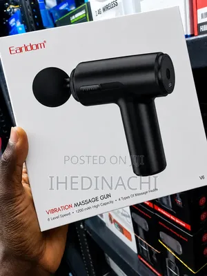 Earldom V6 Rechargeable Deep Tissue Massage Gun 4 Heads