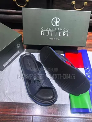 Luxury Elegant Men's Leather Slippers