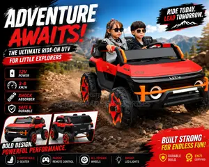 Every Child Deserves a Kids Ride-on Red Utv Luxury Toy Car