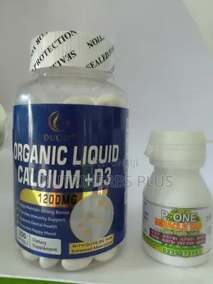 Organic Liquid Calcium+D3 P. One Miracle Tab Helps Strengthen Bones