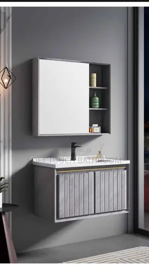 Normal Cabinet Basin With Mirror Good Quality 80cm