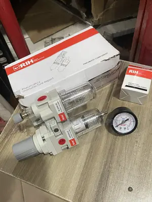 Air Filter Regulator Lubricator Combination Unit With Pressure Gauge