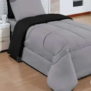 Grey Bedspread and Bed Set