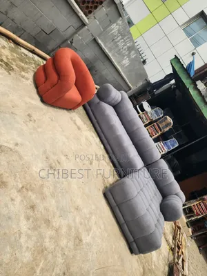 Luxury L-Shaped Sofa Fabric Chair With Single Seater