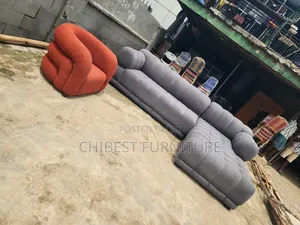 Brand New L-Shaped Sofa Couch With Single Seater