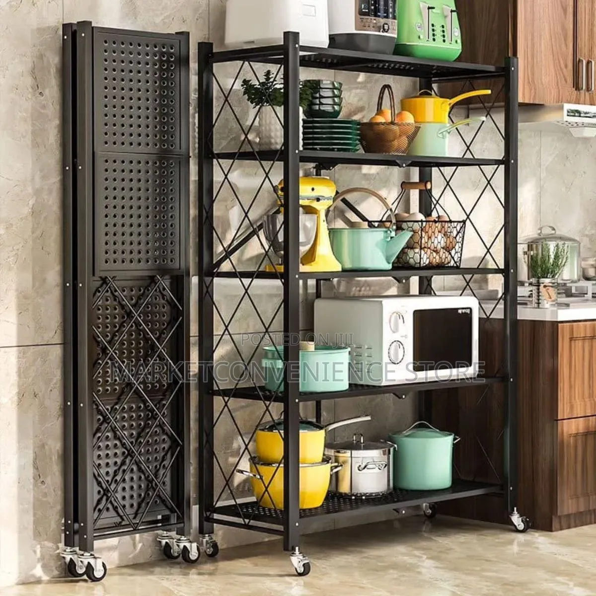 5 Steps Kitchen Racks Plain