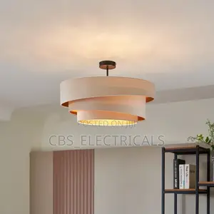 Elegant Tiered Fabric Chandelier