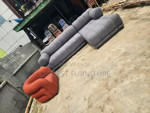 Executive Brand New L-Shaped Padded Sofa With Single Seater.