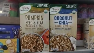 Simply Nature Organic Pumpkin Seeds and Flax Granola Cereal - 325g