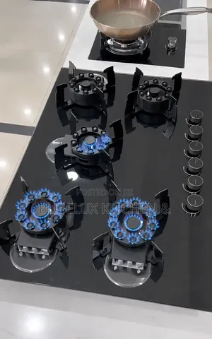 Crownford 5-Burner Gas Hob | Turbo Burner + Auto Ignition|Brand New