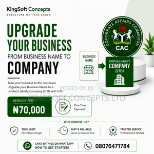 Upgrade Business Name to Company (Ltd)