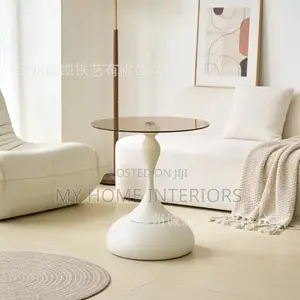 Stylish Modern Glass Top Side Table