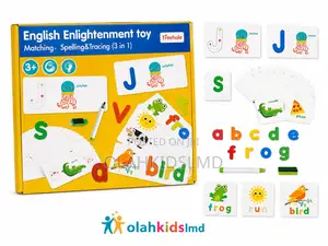 English Enlightenment Toy – 3-in-1 Alphabet Matching, Spelling Tra