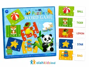 112-Piece Puzzle Word Game – Alphabet Spelling Jigsaw for Kids
