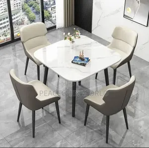 Four Seater Marble Dinning Table Set