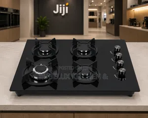 Brand New 4-Burner Black Glass Built-in Gas Cooktop | Auto Ignition