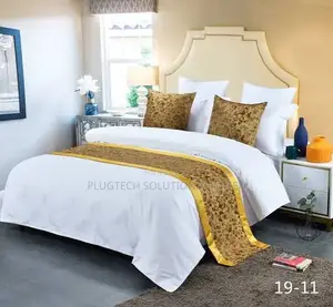 Pure American Cotton Hotel Bedsheet, 4 Pillow Cases and Duvet Cover Se