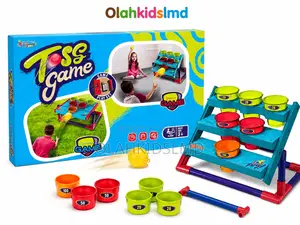 2-in-1 Toss Game – Indoor/Outdoor Bean Bag Cup Ladder Toss Set (3+)
