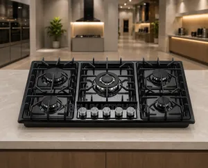 Brand New 5-Burner Stainless Steel Built-in Gas Cooktop |Auto Ignition