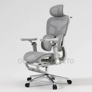 Grey/White Office Swivel Chair