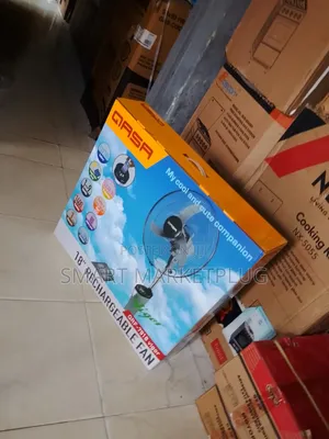 Brand New QRF-7918 (18 Inch) Rechargeable Standing Fan -Gray