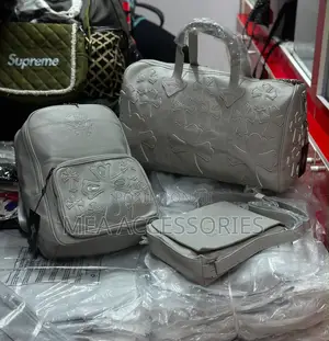 Chrome Heart Duffle Bag, Backpack and Body Cross Bag Combo