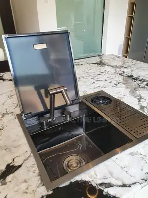 Nano Black High Quality Island Kitchen Sink
