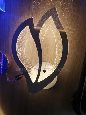 Modern Led Lotus Wall Light – Crystal Decorative Indoor Lamp