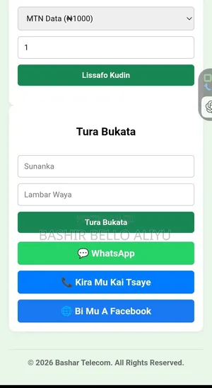 Ina Gina Website Da App Na Kasuwanci
