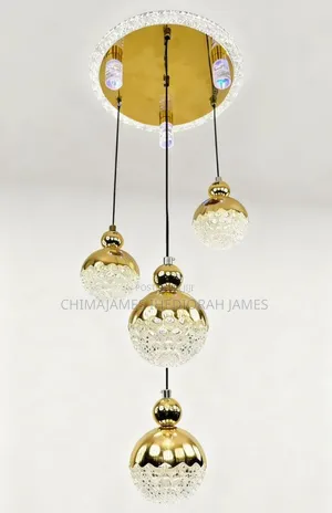 Nordic Creative Crystal Sand Ball Led Chandelier Living Room Apartment