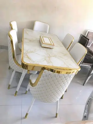Modern Dining Set by (6) Six Seaters (Creamcolor)