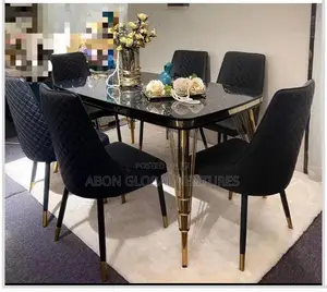 Modern Mable Top Dining Set by Six (6) Seaters