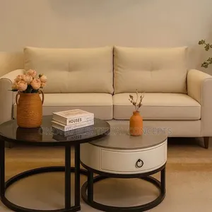 Ynewest Living Room Sofa Set Gold Stainless Steel Lounge Chair Lovesea