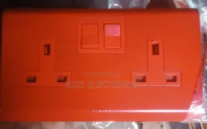 13a Red Ups Socket Double