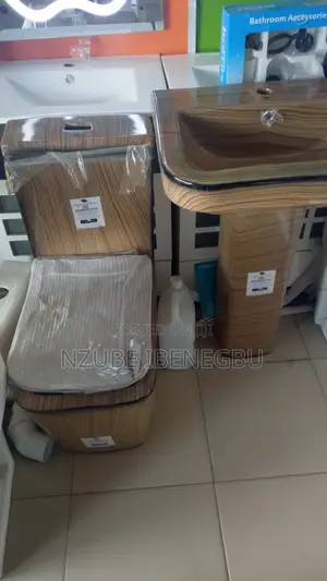 Wc Toilet Seat and Wash Basin With Standing Pedestal