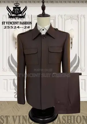 Coffee Brown Safari Suit
